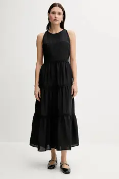 Pedro del Hierro rochie din amestec de in culoarea negru, maxi, evazati, 3819824 imagine