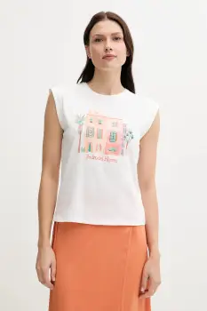 Pedro del Hierro tricou din bumbac culoarea alb, 4539636 imagine