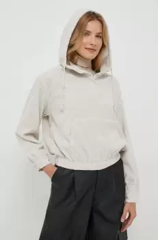 Pepe Jeans bluza BONNIE femei, culoarea bej, cu gluga, neted imagine