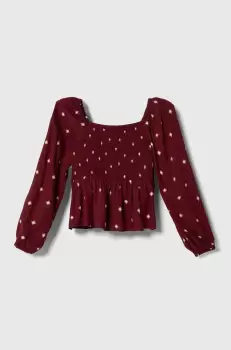 Pepe Jeans bluza copii culoarea bordo, modelator imagine