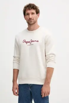 Pepe Jeans bluza culoarea bej, cu imprimeu, PM5800011 imagine