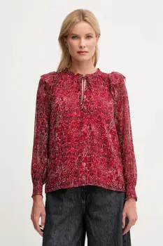 Pepe Jeans bluza culoarea bordo, cu imprimeu, PL3051270 imagine