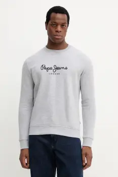 Pepe Jeans bluza culoarea gri, cu imprimeu, PM5800018 imagine