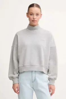 Pepe Jeans bluza culoarea gri, uni, PL5800007 imagine