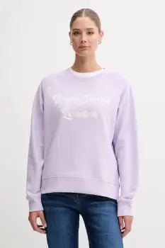 Pepe Jeans bluza culoarea violet, cu imprimeu, PL581524 imagine