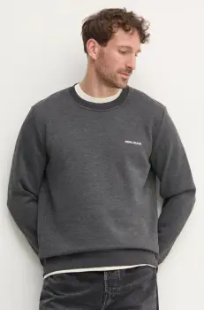 Pepe Jeans bluza DAMIAN CREW barbati, culoarea gri, uni, PM582754 imagine