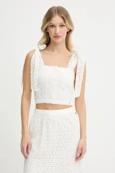 Pepe Jeans bluza din bumbac culoarea bej, uni, PL305103 imagine