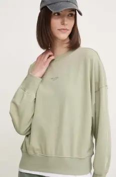 Pepe Jeans bluza EVELYN femei, culoarea verde, neted, PL581442 imagine