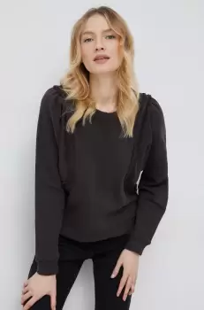 Pepe Jeans bluza femei, culoarea maro, neted imagine