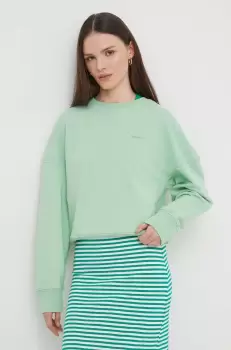 Pepe Jeans bluza femei, culoarea verde, neted imagine