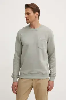 Pepe Jeans bluza MANS CREW barbati, culoarea verde, neted, PM582696 imagine