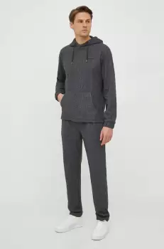 Pepe Jeans bluza Mondra barbati, culoarea gri, cu gluga, modelator imagine