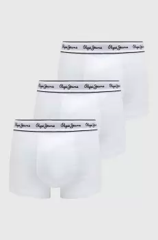 Pepe Jeans boxeri 3-pack barbati, culoarea alb imagine