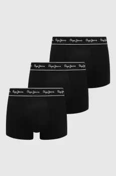 Pepe Jeans boxeri 3-pack barbati, culoarea negru imagine