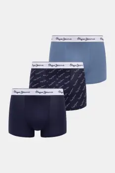 Pepe Jeans boxeri 3-pack culoarea bleumarin, PMU11186 imagine