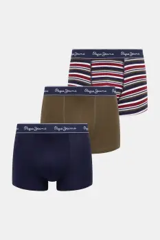 Pepe Jeans boxeri 3-pack culoarea bleumarin, PMU11187 imagine