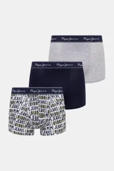 Pepe Jeans boxeri 3-pack culoarea bleumarin, PMU11194 imagine