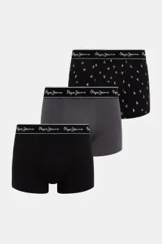 Pepe Jeans boxeri 3-pack culoarea negru, PMU11192 imagine