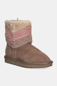 Pepe Jeans cizme de iarna copii DISS FUR culoarea bej, PGS50201 imagine
