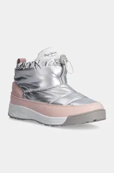 Pepe Jeans cizme de iarna copii JARVISLOSSOM culoarea argintiu, PGS50200 imagine