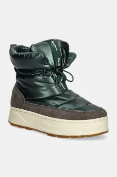 Pepe Jeans cizme de iarna PLS50554 culoarea verde, KORE METALLIC W imagine