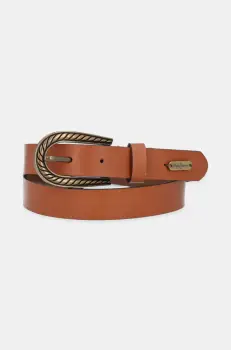 Pepe Jeans curea CAMILA BELT femei, culoarea maro, PL020863 imagine