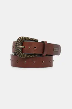 Pepe Jeans curea de piele culoarea maro, PL020869 imagine