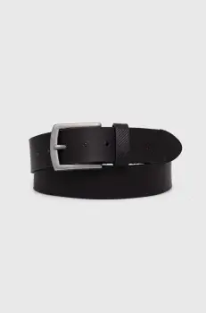 Pepe Jeans curea de piele PALMER BELT barbati, culoarea negru, PM021024 imagine