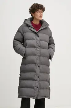 Pepe Jeans geaca BIBI LONG femei, culoarea gri, de iarna, PL402437 imagine