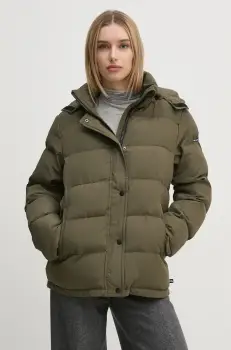 Pepe Jeans geaca BIBI SHORT femei, culoarea verde, de iarna, PL402438 imagine