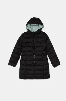 Pepe Jeans geaca copii VIVIAN LONG culoarea negru, PG401111 imagine