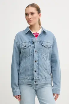 Pepe Jeans geaca jeans BOYFRIEND JACKET de tranzitie, PL402390IA4 imagine