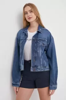 Pepe Jeans geaca jeans femei, de tranzitie, oversize imagine