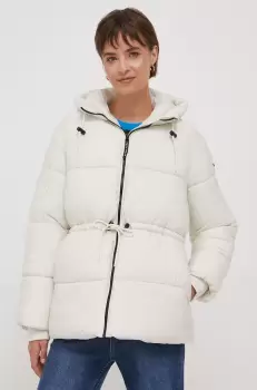 Pepe Jeans geaca Misty femei, culoarea bej, de iarna imagine