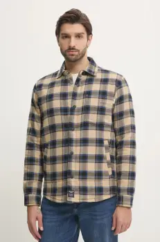 Pepe Jeans geaca STEEVE barbati, culoarea bej, de tranzitie, PM308810 imagine