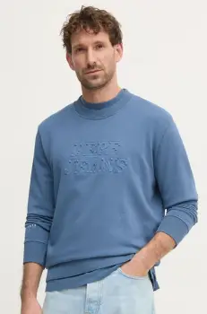 Pepe Jeans hanorac de bumbac DARIUS CREW barbati, cu imprimeu, PM582760 imagine