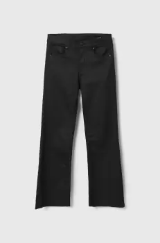 Pepe Jeans pantaloni copii culoarea negru, neted imagine