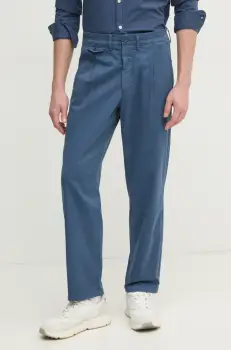 Pepe Jeans pantaloni RELAXED COMFORT PLEATED CHINO barbati, cu fason chinos, PM211803 imagine