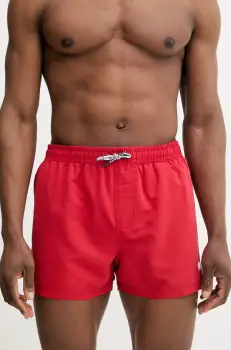Pepe Jeans pantaloni scurti de baie RUBBER SWIMSHORT culoarea rosu, PMB10417 imagine
