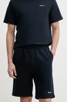 Pepe Jeans pantaloni scurti din bumbac DUKE SHORTS culoarea albastru marin, PM211864 imagine