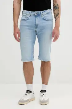 Pepe Jeans pantaloni scurti jeans STRAIGHT SHORT CASH PM801081ID0 imagine