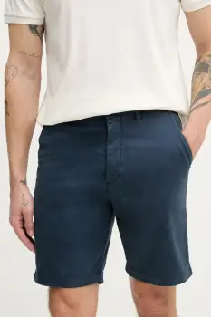 Pepe Jeans pantaloni scurti REGULAR CHINO SHORT barbati, culoarea bleumarin, PM801181 imagine