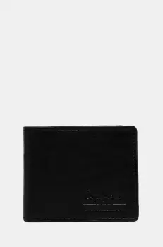 Pepe Jeans portofel de piele TATE WALLET barbati, culoarea negru, PM070387 imagine