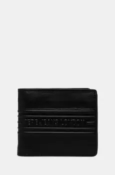Pepe Jeans portofel de piele WOLF WALLET barbati, culoarea negru, PM070386 imagine