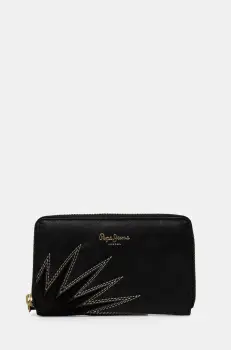 Pepe Jeans portofel EDEN WALLET femei, culoarea negru, PL070259 imagine
