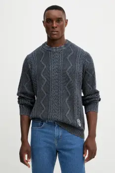 Pepe Jeans pulover de bumbac culoarea bleumarin, PM7000001 imagine