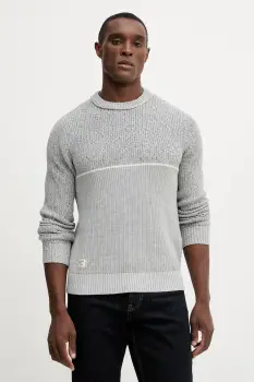 Pepe Jeans pulover de bumbac culoarea gri, calduros, PM7000019 imagine