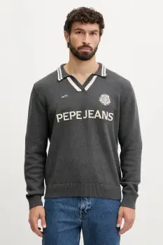 Pepe Jeans pulover de bumbac culoarea gri, PM7000020 imagine