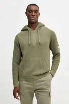 Pepe Jeans pulover de bumbac culoarea verde, light, PM7000014 imagine