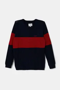 Pepe Jeans pulover de bumbac pentru copii DALMAR culoarea rosu, PB701229 imagine